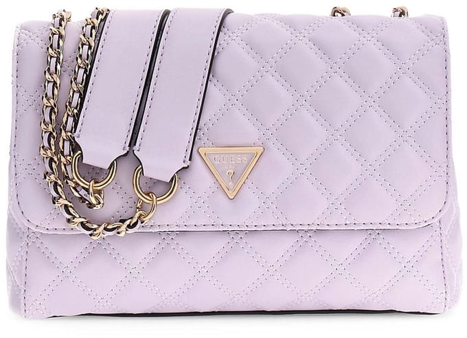 GUESS schoudertas Giully II Compound Convertible Flap Bag Lilac paars