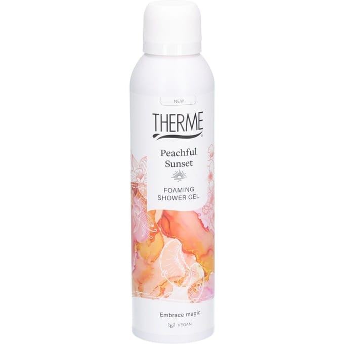 THERME Peachful Sunset Foaming Shower Gel - 200 ml