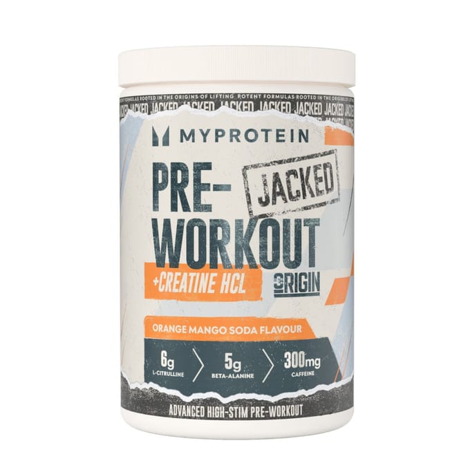 Origin Jacked Pre-Workout - 650G - 25servings - Orange Mango Soda