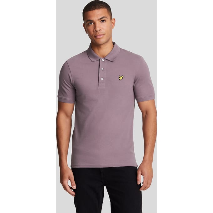 Lyle & Scott-logo op de borst Highland Mauve paars poloshirt