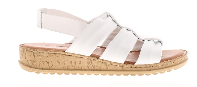 Hush Puppies Dames Sandalen Eden Leer Elastisch wit