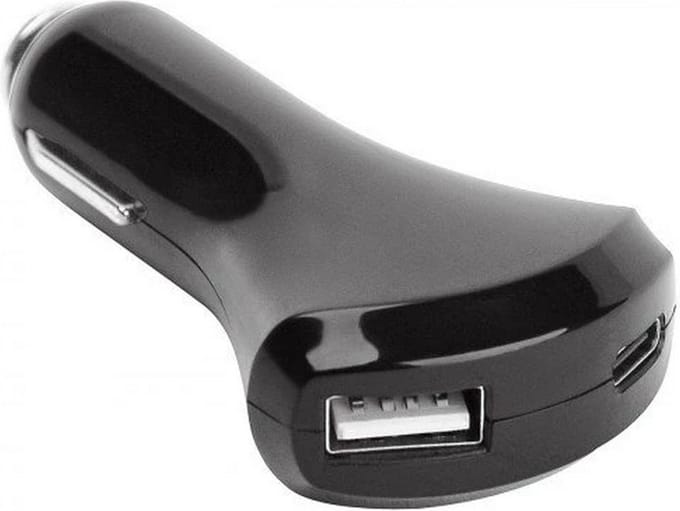 Fontastic 253515 Auto Oplader - snellader 3.0 - USB-A, USB-C - 54W - Zwart