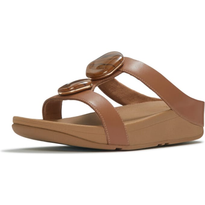 Dames muiltjes FitFlop Fino Marbled-Stone H-Bar
