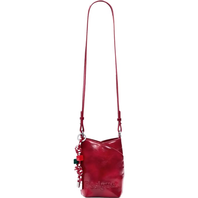 Desigual schoudertas Half Logo Helene Bag Carmine rood