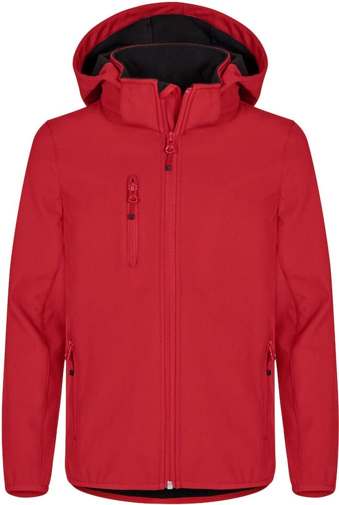 Clique Classic Softshell Jacket Junior 0200909 - Rood - 150-160