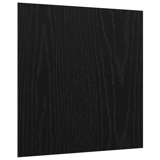 vidaXL - Decor - Panels - 50 - st - Zwart - Eiken - 30 - x - 30 - x - 0.27 - cm - Bewerkt - hout