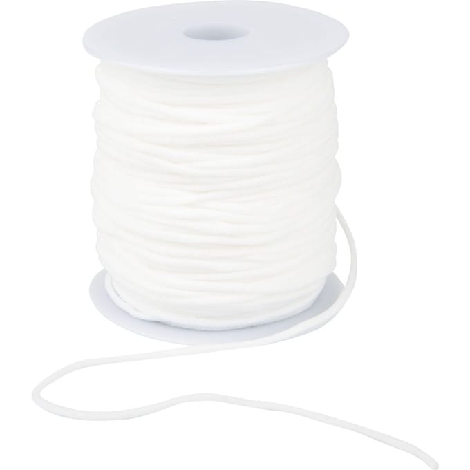 VBS Elastische band "2,5 mm", 50 m - Wit