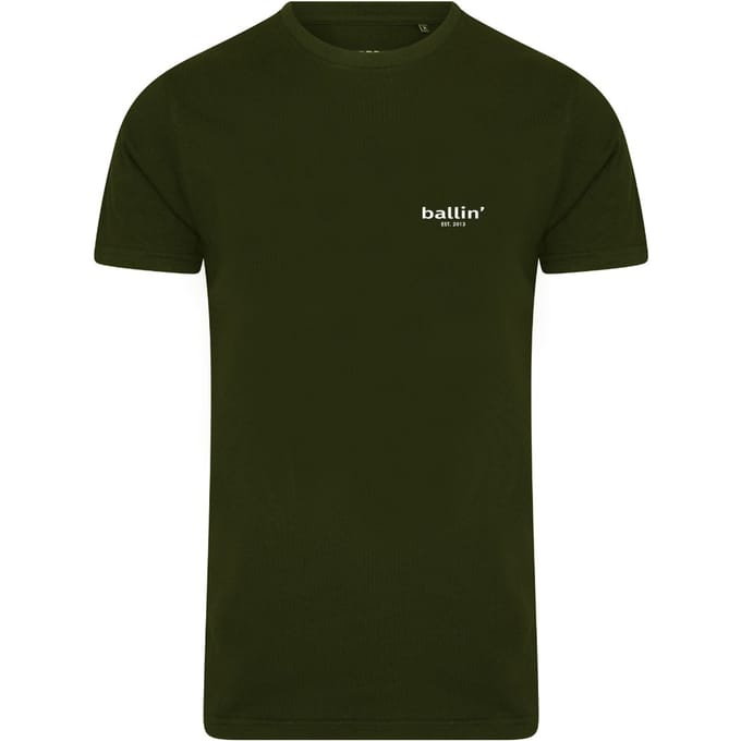 Ballin Est. 2013 - Heren Tee SS Small Logo Shirt - Groen - Maat M
