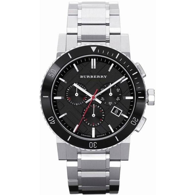 Burberry BU9380 Herenhorloge 42mm Zilver Chronograaf