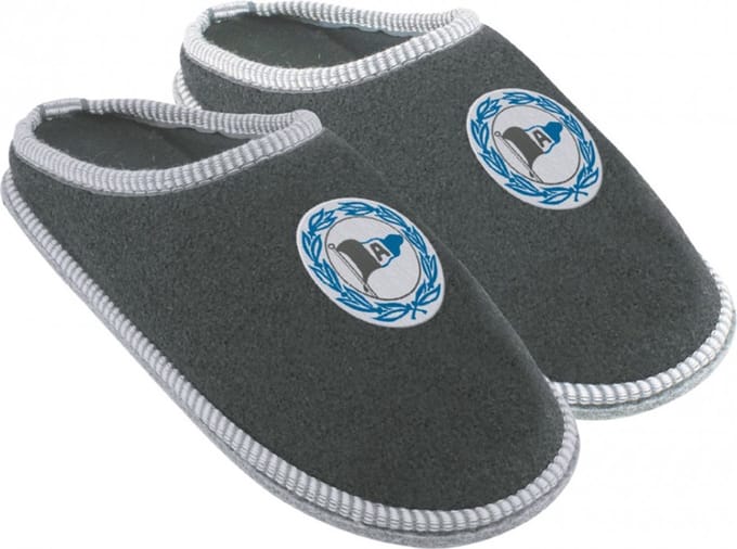 Arminia Bielefeld Pantoffels Logo Grijs Voetbal Grijs
