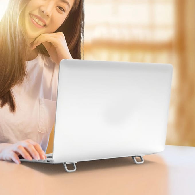 Computer Toetsenbord Standaard Aluminiumlegering Warmteafvoer Lichtgewicht Stevig Draagbaar Laptop Verhoger zilvergrijze kleur