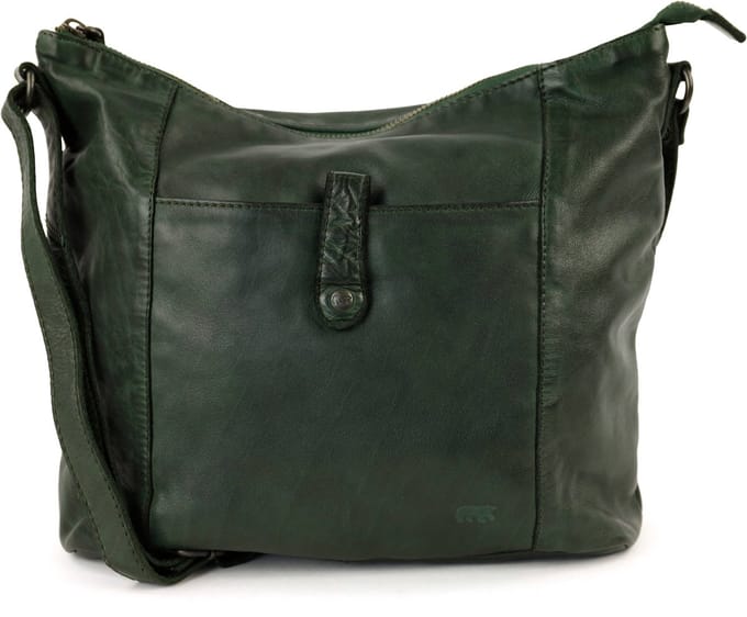 Bear Design Sophia Leren Schoudertas - Groen
