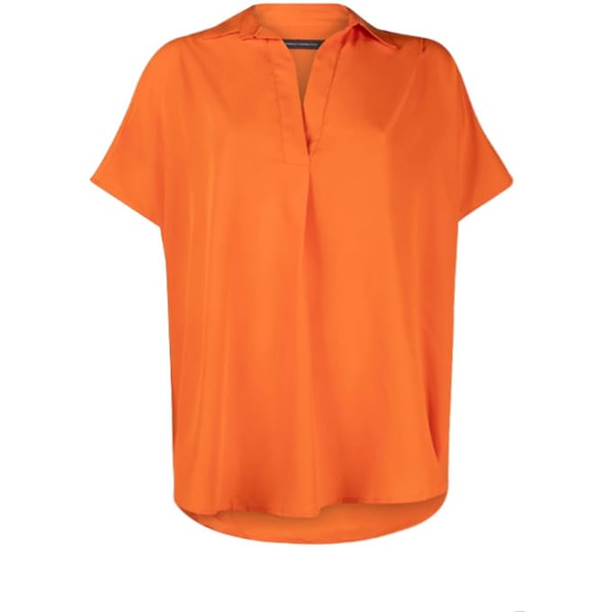 French Connection S/s Crepe Light Popover Mandarin Taglia: 6 | Magliette intime Outlet | Donna
