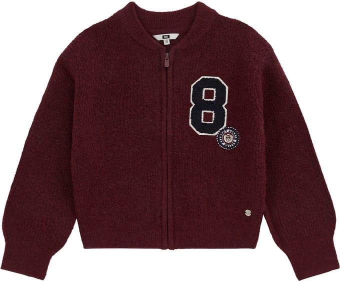 WE Fashion Meisjes gebreid vest met patches
