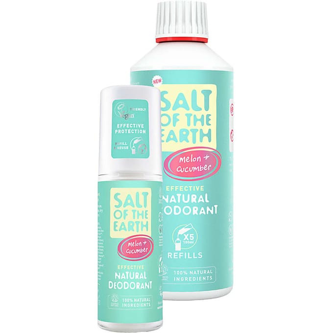 Salt of the Earth Meloen & Komkommer Deodorant spray + Refill