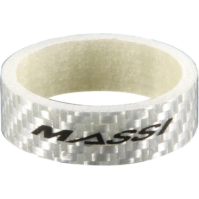 Massi Carbon Spacers 1 1/8 10 Mm 5 Eenheden Wit 1 1/8´´ / 10 mm