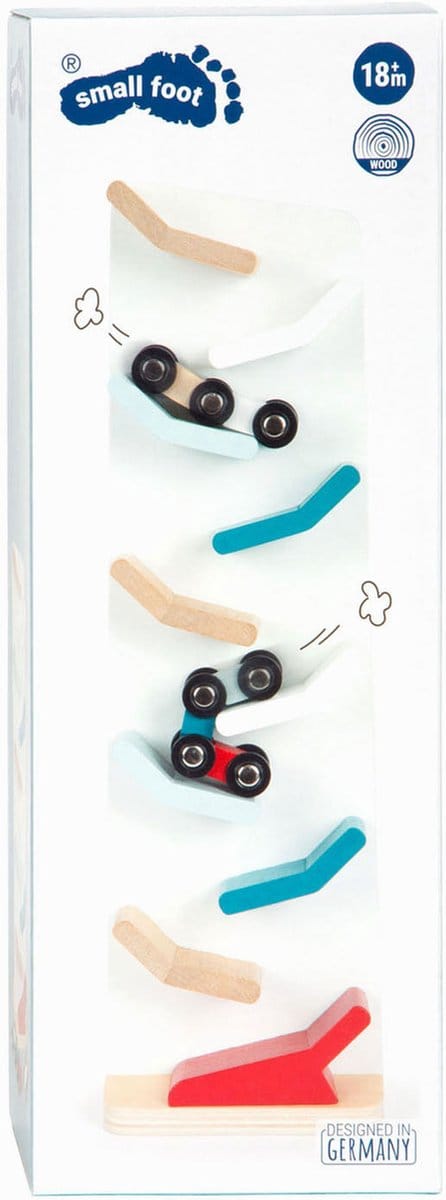 Small Foot - Houten Autobaan Toren met Auto's, 3dlg.