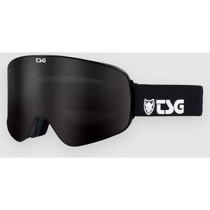 TSG Four Solid Black-Black Goggle zwart