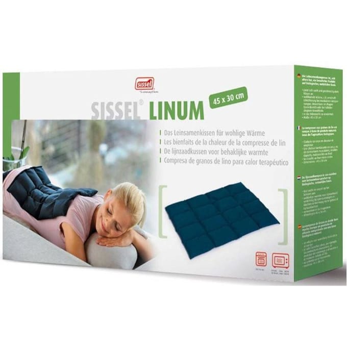 Sissel Warmtekussen lijnzaad Linum 45x30 cm blauw SIS-150.052