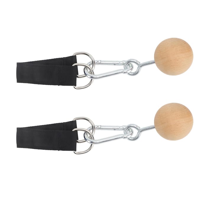 Houten Optrekballen Klimwandgrepen Trainingsset Armkrachttrainer Optrekbal white