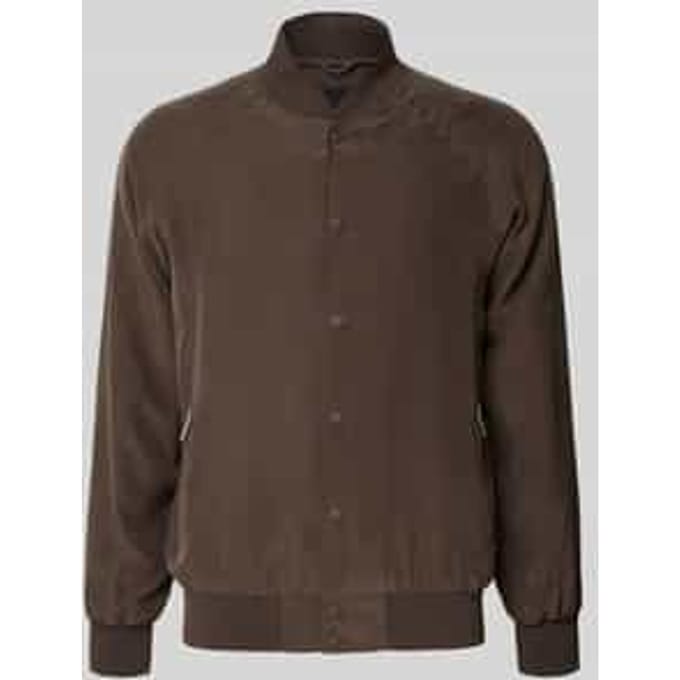 Blouson van zijde met ritszakken