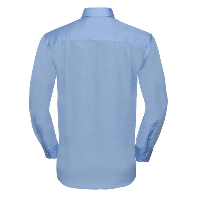 Russell Collection Heren Ultimate Non-Iron Formeel Overhemd Met Lange Mouwen (Heldere lucht)