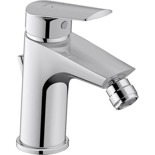 Duravit No. 1 single lever bidet mixer, with pull rod set N12400001010