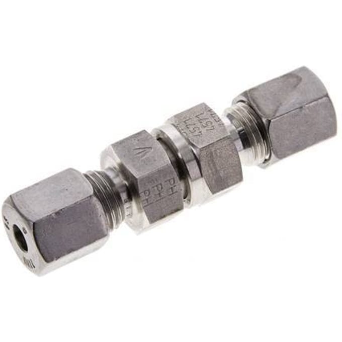 6S (M14x1.5) RVS Terugslagklep Snijring 1-400 bar ISO 8434-1