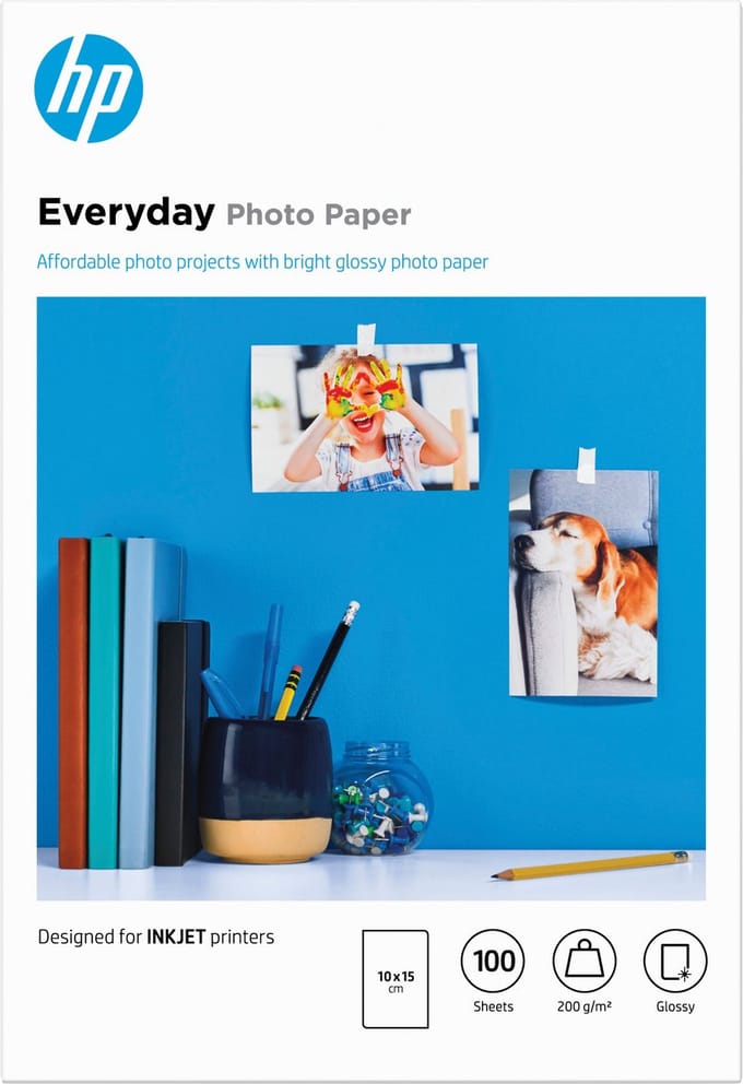 HP Everyday - Glanzend fotopapier, 100 vel / 200g