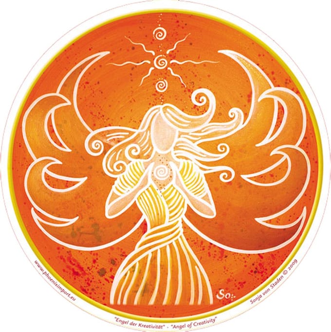 Raamsticker Angel of Creativity - 10.5