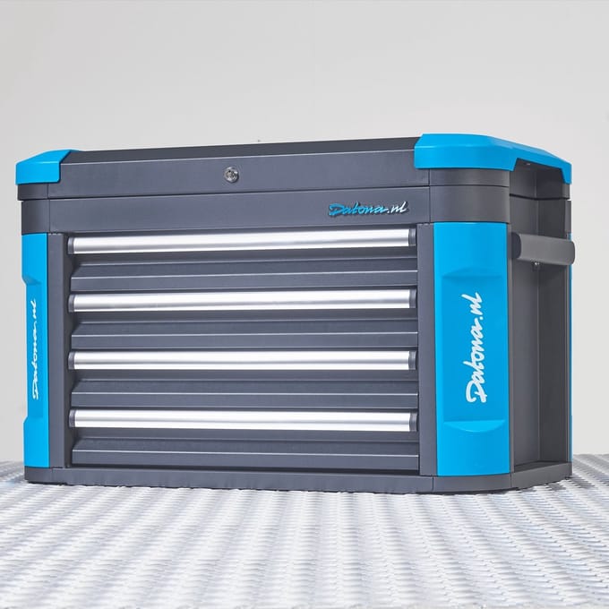 Datona® Gereedschapskist L - Premium serie - Blauw