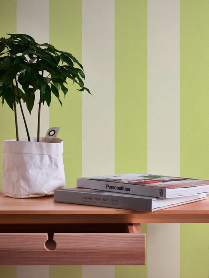 GROEN STREPEN BEHANG VLIES 30378-4
