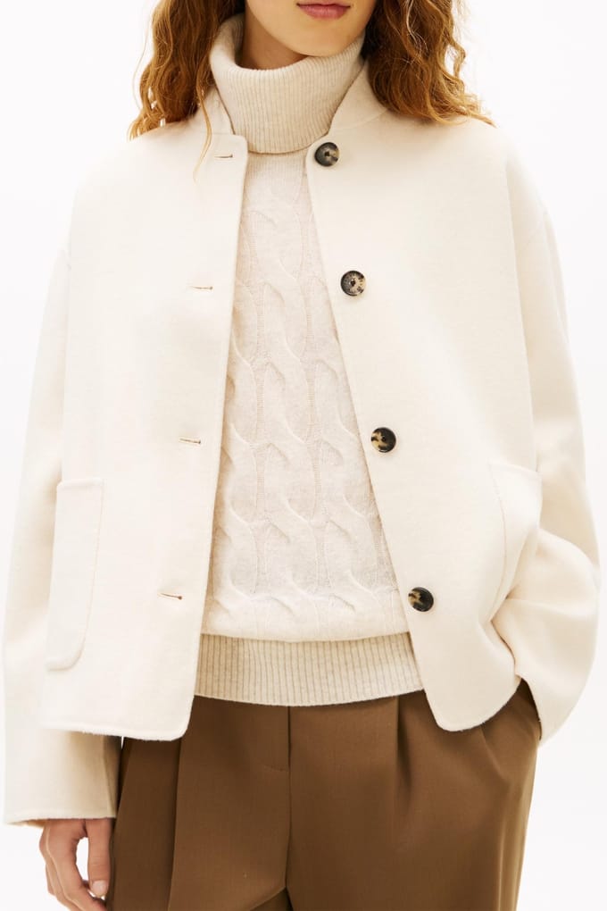 Tommy Hilfiger Wool Short Bomber Jacket Calico Taglia: 38 | Bomber Outlet | Donna