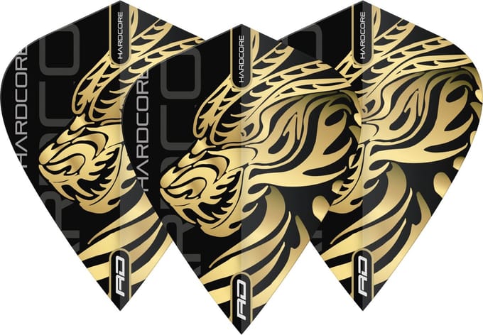 Red Dragon Jonny Clayton Hardcore Dragon Gold Kite - Dart Flights