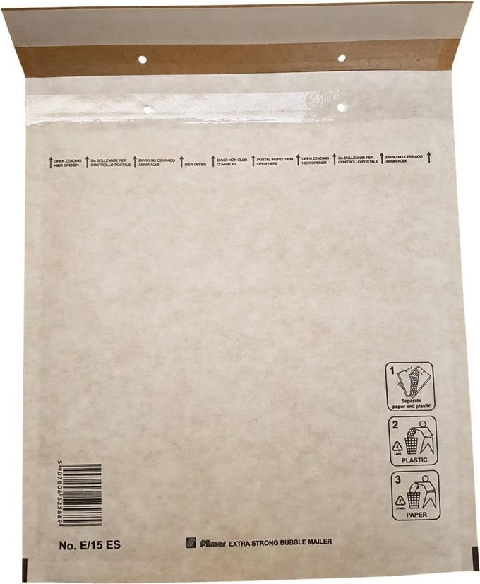 100 Luchtkussenenveloppen E/15 220x260mm Filmar Extra Strong