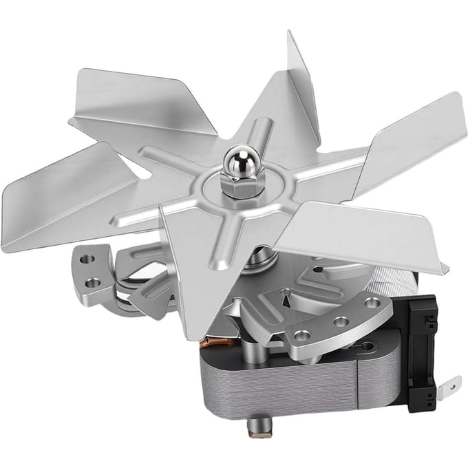 Ventilatormotor Aluminium 6 Bladen Ventilatormotor Vervangingsonderdeel voor Constante Temperatuur Oven gray