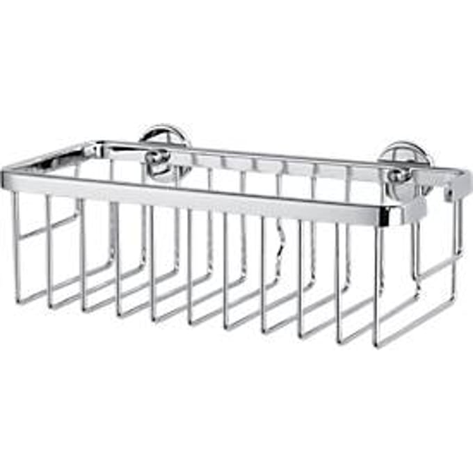 Douchebakje tesa® ALUXX, aluminium, verchroomd, zonder te boren, incl. kleefstrips