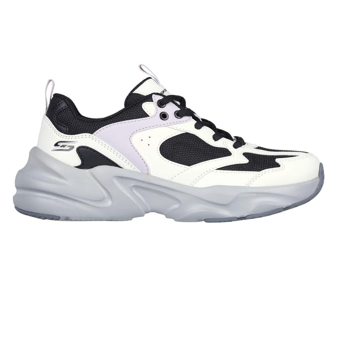 Skechers Dames Bobsbamina Sneakers (Zwart/Wit)