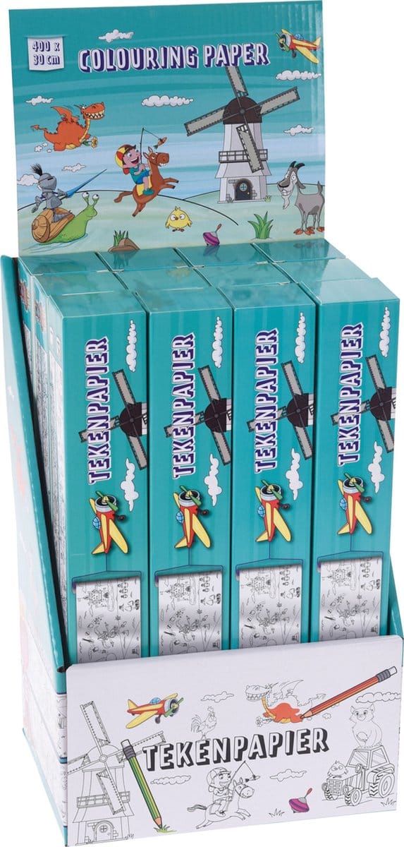 Tekenpapier op rol creatief speelgoed voor kinderen en volwassenen.