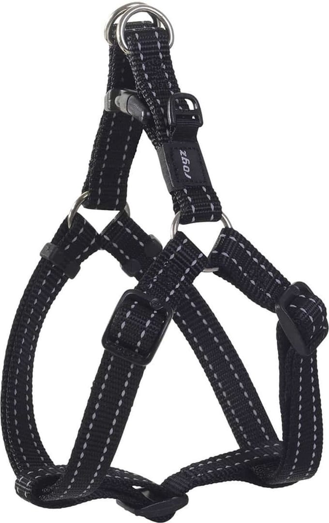 Rogz Utility Step-In Tuig - Hondenharnas - Zwart 53-76x2 Cm L