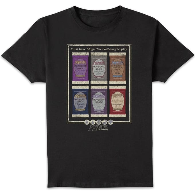 Magic: The Gathering Original Pack Guide Unisex T-Shirt - Charcoal - S