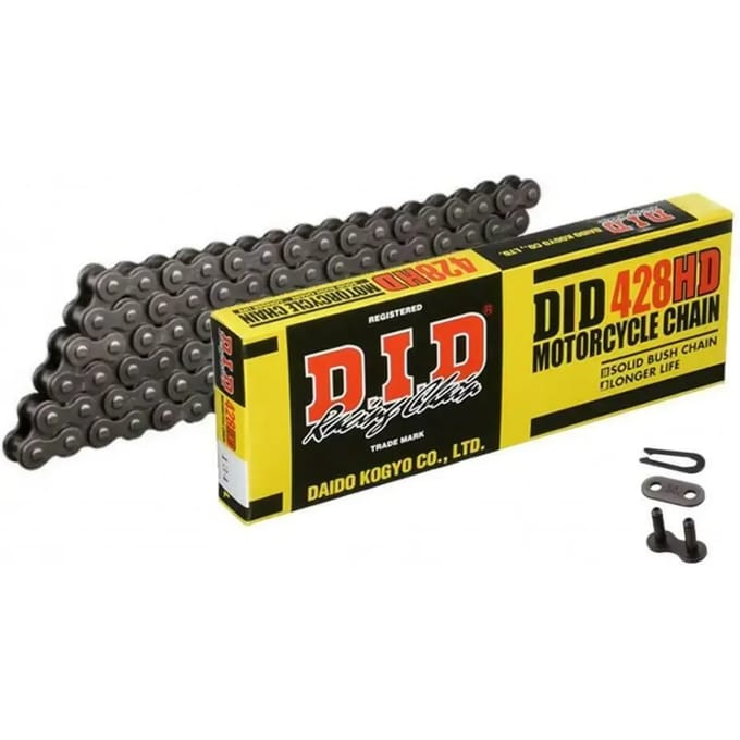 Motorfiets rolketting D.I.D 428Hd(B&B) X 126 Mail. Rj