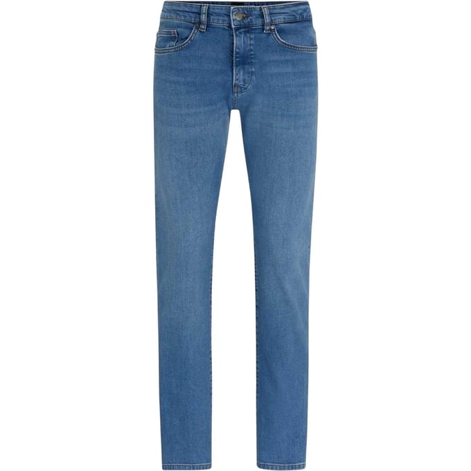 Boss Slanke herenjeans met 5 zakken (Turquoise/Aqua)