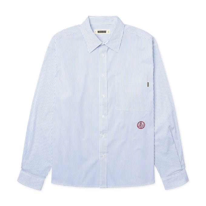 Woodbird Mens WBBuzo Stripe EMB Shirt