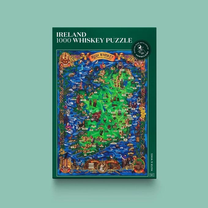 Whiskey puzzel Ireland - 1000 stukjes - 14+ - Water & Wines Sweden
