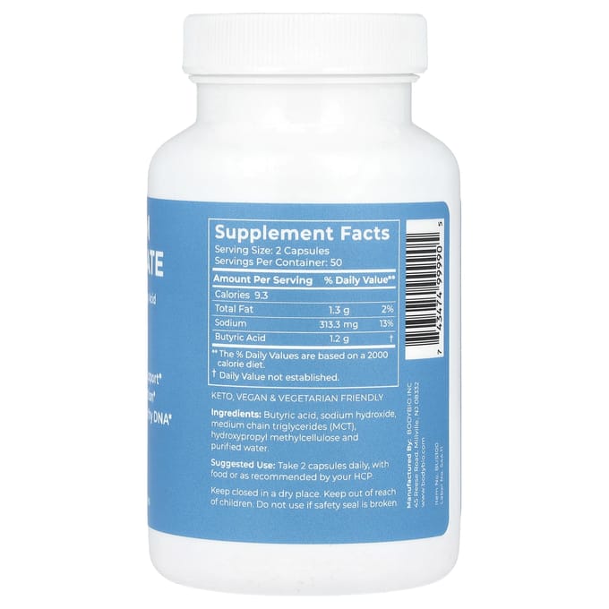 Butyrate de Sodium, 100 Gélules