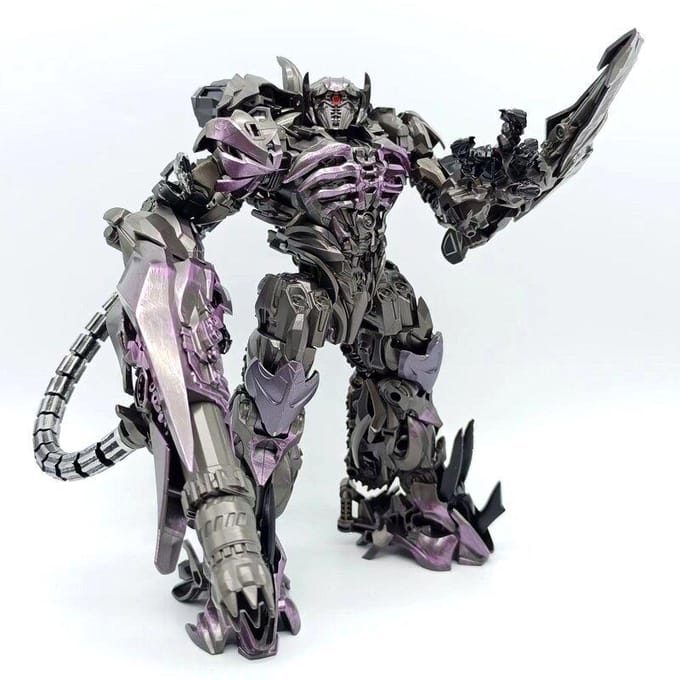 Baiwei Transformatie G1 Shockwave TW-1028B Versie Film Studio Serie Anime Figuur Ko SS56 Actiefiguur Legering Robot Modus Speelgoed gray
