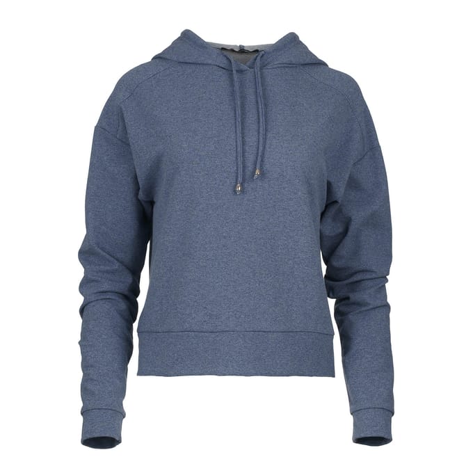 Indigo gemêleerd Hooded Sweatshirt