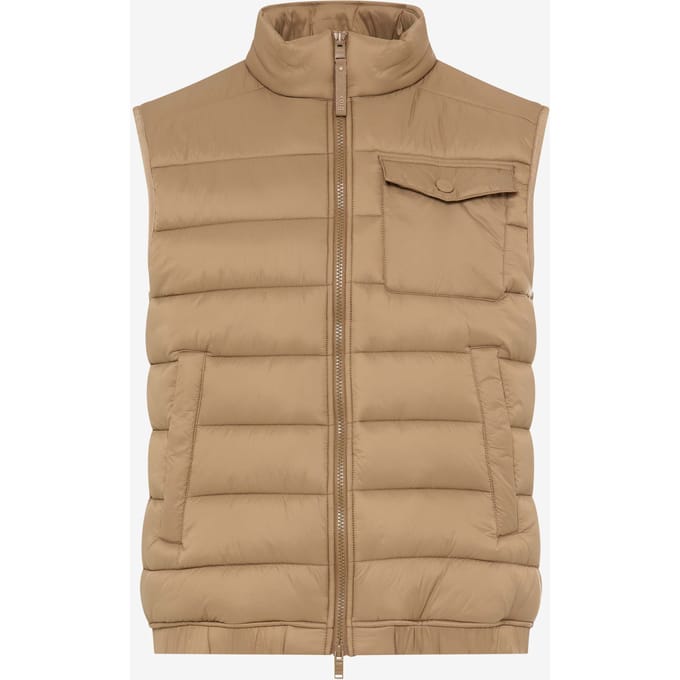 Brax Heren Gilet  Style WILL cappucino, lichtbruin, maat M