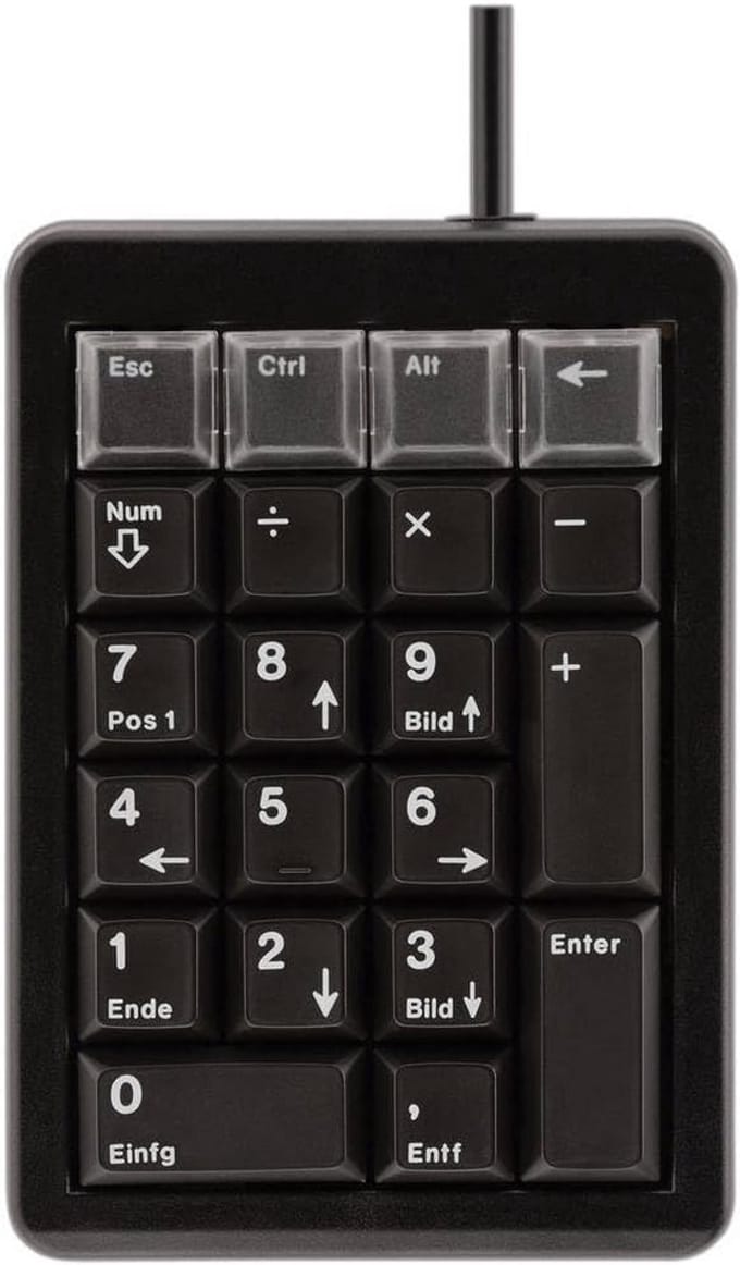 USB keypad zwart slanke compacte toetsenbord voor thuis en kantoor